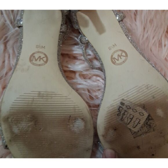 Michael Kors Glitter Heels - Silver and Gold - Picture 4 of 11
